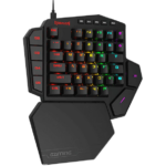 Redragon K585 DITI One-Handed RGB Mechanical Wired Gaming Keyboard with Blue Switches