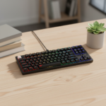 Havit KB892L 87 Keys Blue Switch RGB Backlit USB Wired Mechanical Gaming Keyboard - Image 2