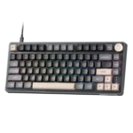 RK ROYAL KLUDGE R75 Mechanical Keyboard Wired with Volume Knob, 75% Custom Gaming Keyboard