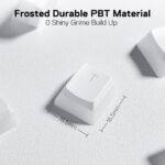 Redragon A130 SCARAB Pudding Keycaps (White) - Image 3