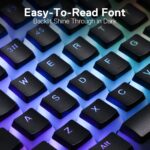 Redragon A130 SCARAB Pudding Keycaps (Black) - Image 4