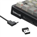 Redragon K743 ANTONIUM PRO 3-Modes Side Printed PBT Keycaps Gaming Keyboard - Image 6