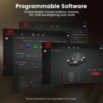 Redragon M816 PRO DEICIDE Tri-Mode 26K DPI RGB Gaming Mouse - Image 7
