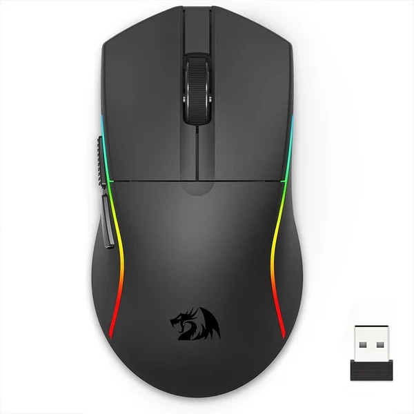 Redragon-Deicide-M816-PRO-Wireless-Gaming-Mouse Redragon M816 PRO DEICIDE Tri-Mode 26K DPI RGB Gaming Mouse - Image 1
