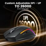 Redragon M816 PRO DEICIDE Tri-Mode 26K DPI RGB Gaming Mouse - Image 6