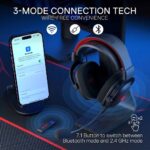 Redragon H510 ZEUS PRO Mode RGB Wireless Gaming Headset (Black) - Image 5