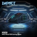 Redragon M908 IMPACT MMO Gaming Mouse, 12400 DPI (Black) - Image 5