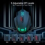 Redragon M908 IMPACT MMO Gaming Mouse, 12400 DPI (Black) - Image 12
