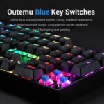 Redragon K551 RGB-1 MITRA Wired Mechanical Keyboard with Blue Switches (Black) - Image 2