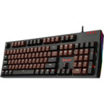 Redragon K592 AMSA Wired Mechanical Gaming Keyboard, Black Switches, White Backlit (Black Brown) - Image 2