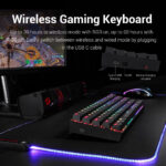Redragon K599 KRS DEIMOS RGB Wireless Mechanical Gaming Keyboard with Red Switches (Black) - Image 5