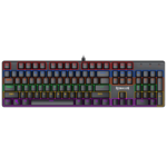 Redragon K608 VAIHEIM Rainbow Mechanical Gaming Keyboard, 104 Keys NKRO Tactile Blue Switches