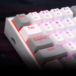 Redragon K616 FIZZ Pro RGB Bluetooth Wireless Mechanical Gaming Keyboard 61 Keys, Red Switches (White Grey) - Image 6