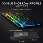 Redragon K621 HORUS TKL RGB Wireless Mechanical Gaming Keyboard (Black) - Image 7