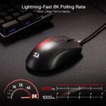 Redragon M996 K1NG 8K Hz Ultra-Light 42g Wired Gaming Mouse - Image 8