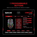 Redragon M607 GRIFFIN RGB Gaming Mouse, 7200 DPI (Black) - Image 6