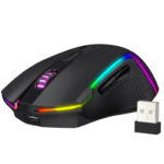 Redragon M693 TRIDENT Wired and Wireless (Bluetooth) Gaming Mouse (Black) - Image 2