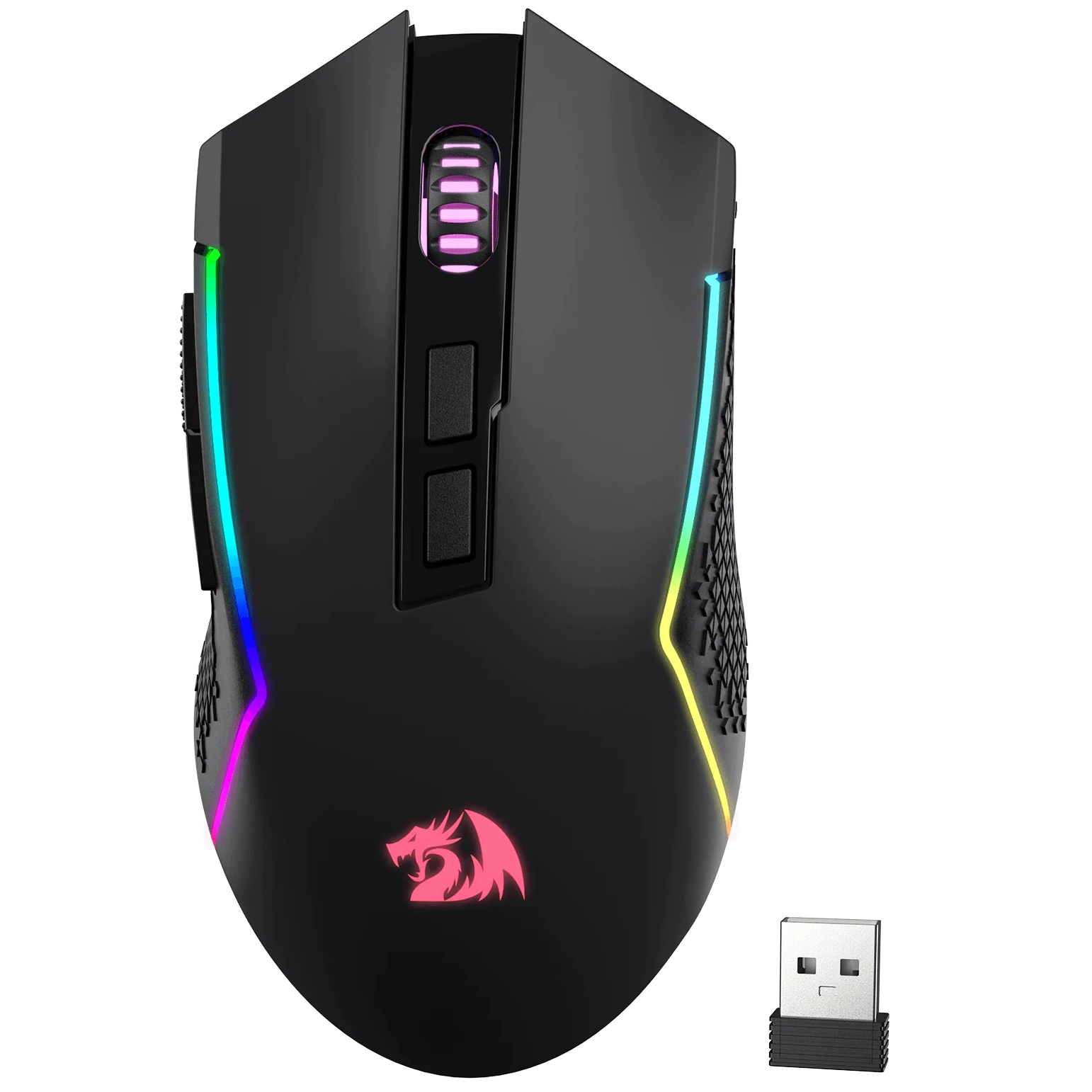 Redragon M693 TRIDENT Wired and Wireless Redragon M693 TRIDENT Wired and Wireless (Bluetooth) Gaming Mouse (Black) - Image 1