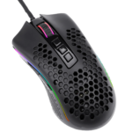 Redragon M808 STORM LUNAR Lightweight RGB Gaming Mouse, 12400 DPI (Black) - Image 3