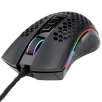 Redragon M808 STORM LUNAR Lightweight RGB Gaming Mouse, 12400 DPI (Black) - Image 4