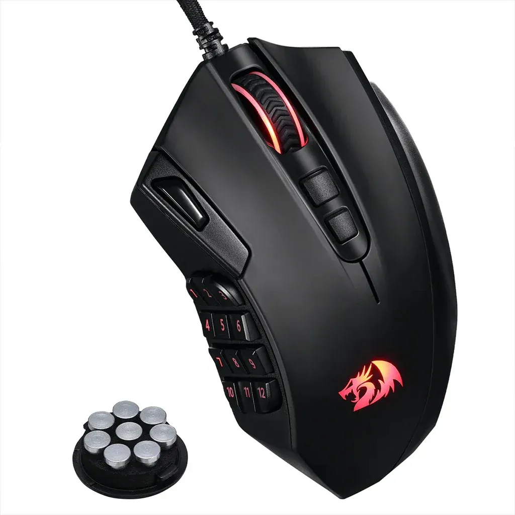 Redragon-M921-Azzinoth-RGB-MMO-Wired-Gaming- Mouse Redragon AZZINOTH M921 MMO RGB Wired 12400 DPI Gaming Mouse - Image 1