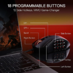 Redragon AZZINOTH M921 MMO RGB Wired 12400 DPI Gaming Mouse - Image 4