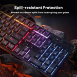 Redragon K521 NETHERBANE Full Size RGB Wired Membrane Gaming Keyboard - Image 3