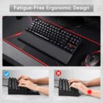 Redragon P035 METEOR S Computer Keyboard Wrist Rest Pad - 60% 61 Keys Compact Size - Image 5