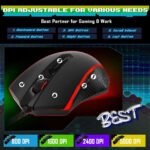 Redragon S107-BA RGB Gaming Keyboard and Mouse Combo - 104 Keys + 10K DPI Wired Combo Set (2-in-1) - Image 7