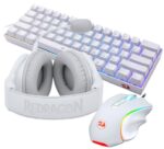 Redragon S129W Keyboard Mouse and Headsets Combo Set (3-in-1, White) (Red Switches) - Image 3