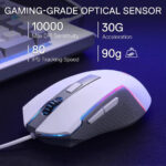 Redragon S151W RGB K525 Membrane Keyboard & M616 Mouse Combo Set - Image 3