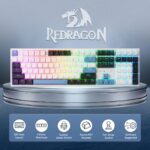 Redragon K668 TRUNDLE Gaming Keyboard With Hot Swappable Red Switches (WGB) - Image 2