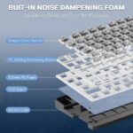 Redragon K668 TRUNDLE Gaming Keyboard With Hot Swappable Red Switches (WGB) - Image 5