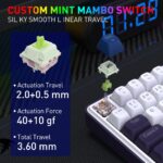 Redragon K744 PRO FAYE Wireless Gasket Design Keyboard with Mambo Switches (White & Black) - Image 8