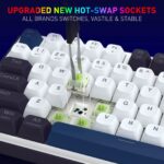 Redragon K744 PRO FAYE Wireless Gasket Design Keyboard with Mambo Switches (White & Black) - Image 5