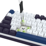 Redragon K744 PRO FAYE Wireless Gasket Design Keyboard with Mambo Switches (White & Black) - Image 4