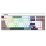 Redragon K656 GAREN PRO 100 Keys 3-Modes Wireless Keyboard (MoonDust Gray)