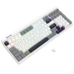 Redragon K656 GAREN PRO 100 Keys 3-Modes Wireless Keyboard (MoonDust Gray) - Image 5