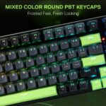 Redragon K740 DHARMA Wired Mechanical Keyboard with Linear Dragon Chant Switch (Black & Green) - Image 9