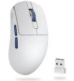 RK ROYAL KLUDGE RK M30 Wireless Gaming Mouse, 43g Ultra-Lightweight Computer Mouse with 2.4GHz/Bluetooth/USB-C, 24000 DPI, Rechargeable PC Game Mice with 5 Programmable Buttons