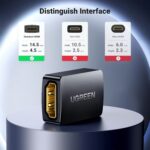 UGREEN 20107 HDMI Coupler 4K@60Hz Female to Female Adapter (Black) - Image 7