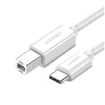 UGREEN 40417 USB-C to USB 2.0 Printer Cable – 1.5m (White)