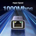 UGREEN 50737 USB Type C to 10/100/1000M Ethernet Adapter (Space Gray) - Image 3