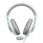 Havit Gamenote H2230E Wired Gaming Headset | Powerful Stereo Sound, Clear Noise-Reducing Microphone, 50mm Speaker Drivers, Comfortable Over-Ear Design, 3.5mm Connector – White & Cyan - Image 3