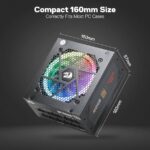 Redragon RGPS GC-PSU007 80+ Gold 850W ATX Fully Modular Power Supply - Image 4
