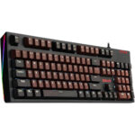 Redragon K592 AMSA Wired Mechanical Gaming Keyboard, Black Switches, White Backlit (Black Brown) - Image 3