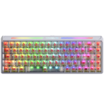 MADLIONS TITAN 68 Turbo 65% Hall Effect Gaming Keyboard – 8000Hz Polling, 0.08ms Latency, Wired RGB, Rapid Trigger (White)