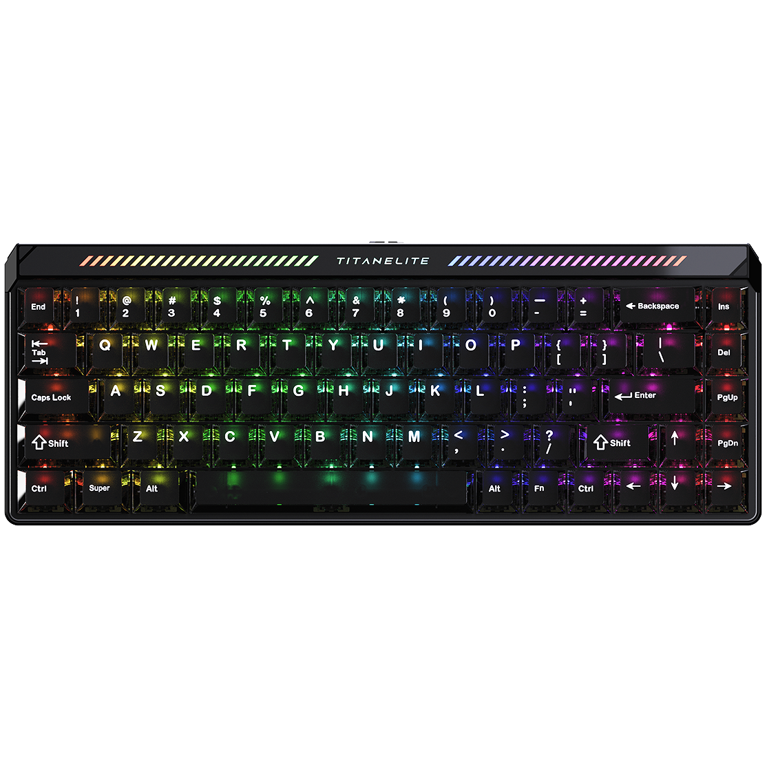 FGG-MADLIONS TITAN 68 Turbo keyboard MADLIONS TITAN 68 Turbo Elite 65% Hall Effect Gaming Keyboard – 8000Hz, Wired Ink Jade Switch, Carbon Fiber Plate (Black) - Image 1