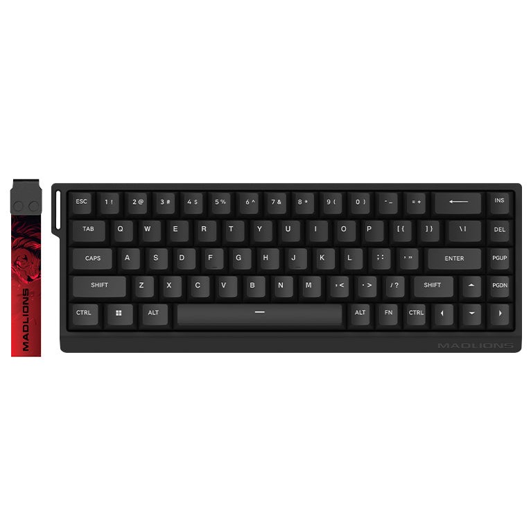 MADLIONS MAD68 HE Hall Effect Keyboard MADLIONS MAD68 HE 65% Hall Effect Gaming Keyboard – Wired RGB Magnetic Switch, Rapid Trigger, 68 Keys (Black) - Image 1