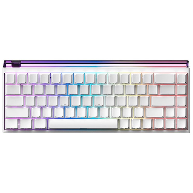 MADLIONS NANO68 Seires Hall Effect Keyboard MADLIONS NANO 68 Compact 65% Hall Effect Esports Keyboard – Wired Magnetic Silver Esport Switch, Side-Print Keycaps (White) - Image 1